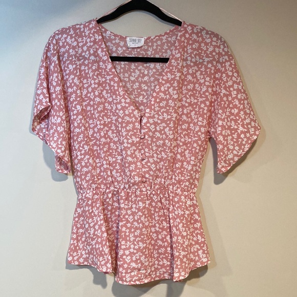 Sienna Sky Tops - Sienna Sky Pink Peplum